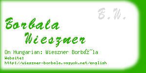 borbala wieszner business card